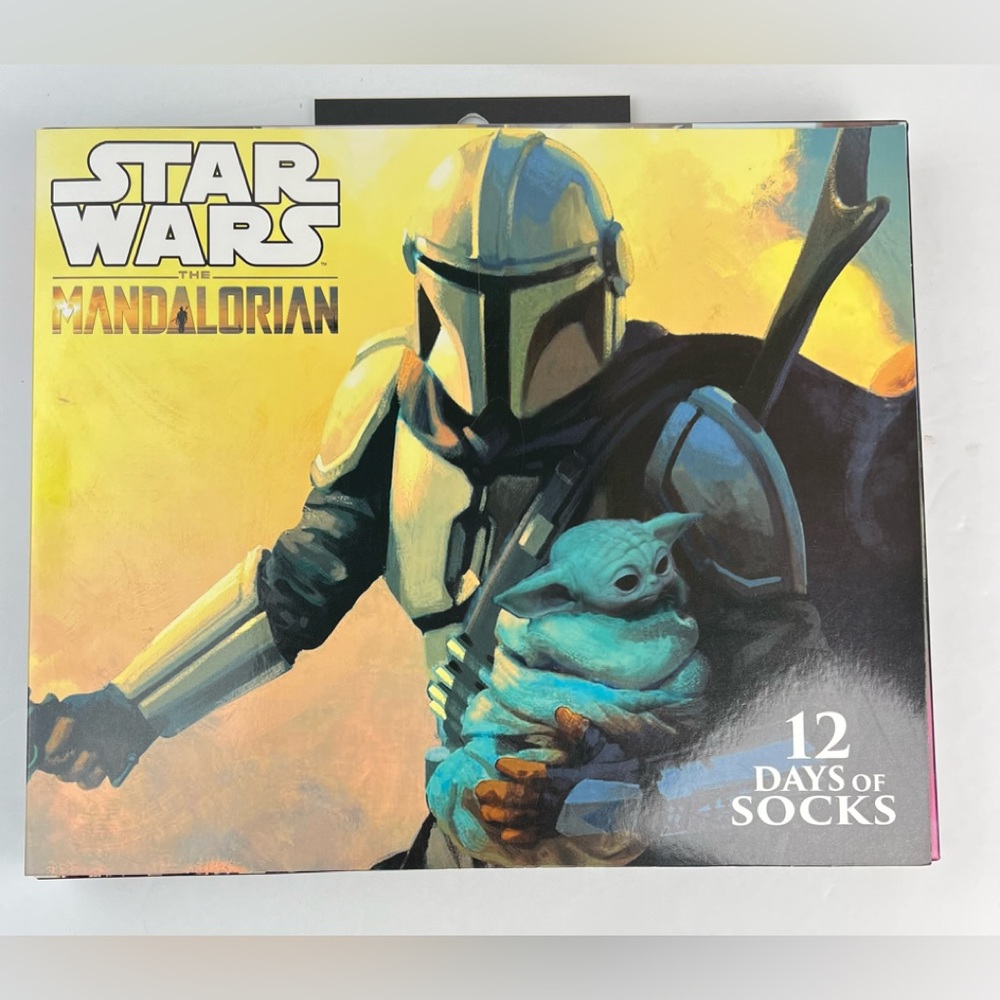 Socks Star Wars Mandalorian 12 Days of Socks & Advent Calendar Shoe Size 6-12
